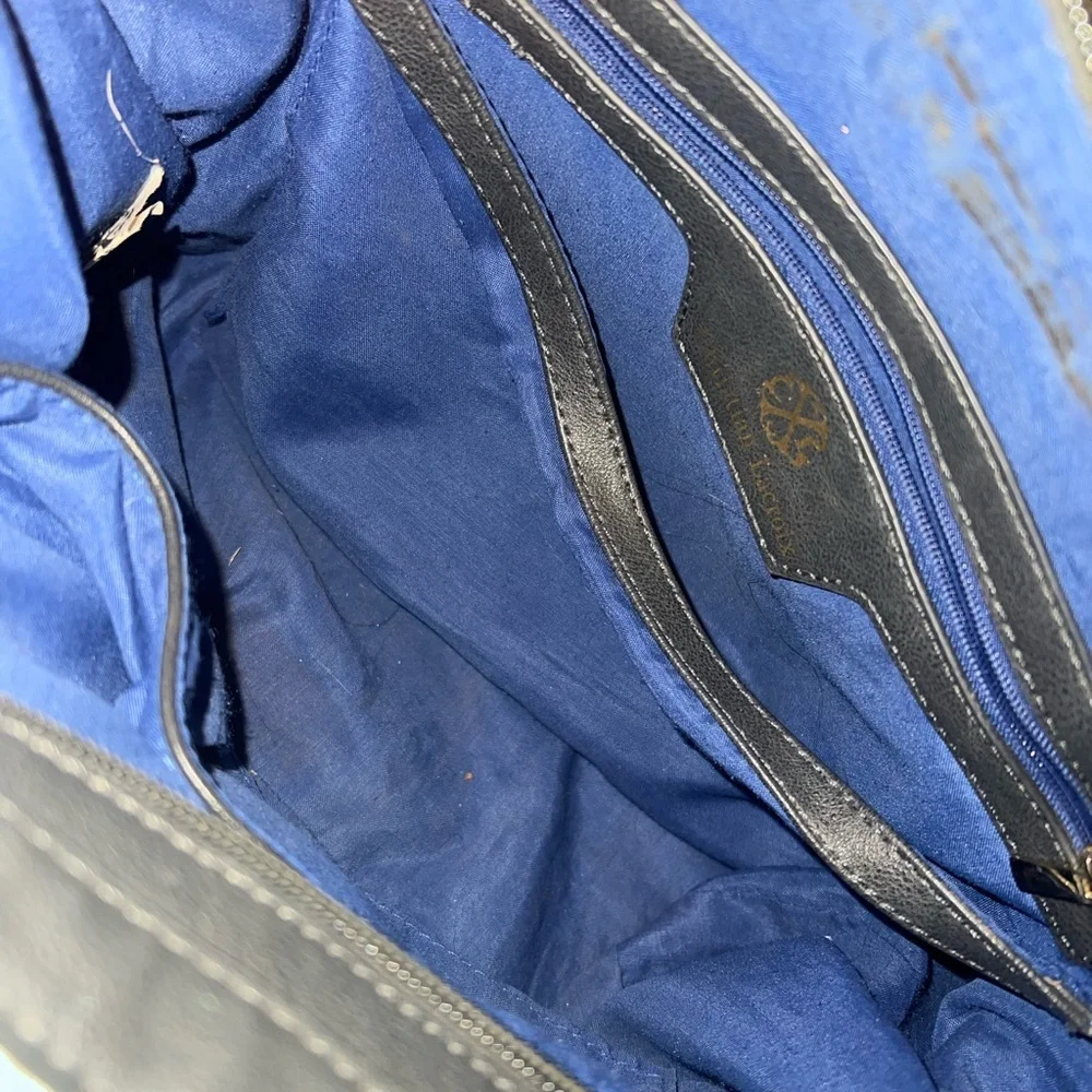 Stylish Navy and Cream Women's Bag